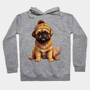 Winter Brussels Griffon Dog Hoodie